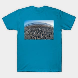 Tire tracks at the Zuma Beach, Malibu T-Shirt